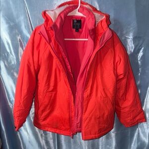 All in Motion girls pink Red Puffer Coat